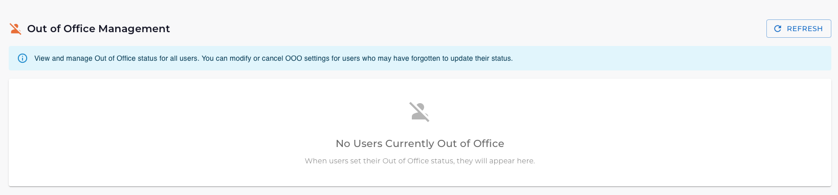 Out of Office Management